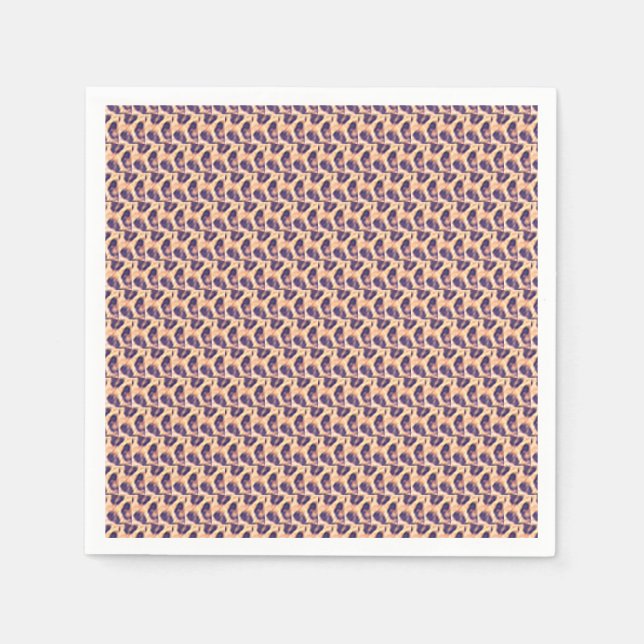 Personalised, Cute Leopard Pattern Tumbler Napkin (Front)