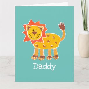 Personalised Cute Lion Father's Day Card