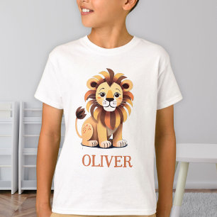 Personalised Cute Lion T-Shirt
