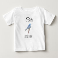 Personalised Cute Little Blue Bird Design