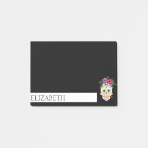 Personalised Cute Mexican Sugar Skull Halloween Po Post-it Notes