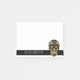 Personalised Cute Mexican Sugar Skull Halloween Post-it Notes