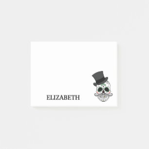 Personalised Cute Mexican Sugar Skull Halloween Post-it Notes