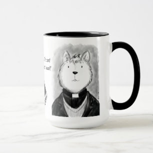 Personalised Cute Minister's Cat Mug
