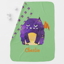 Personalised Cute monster baby Baby Blanket