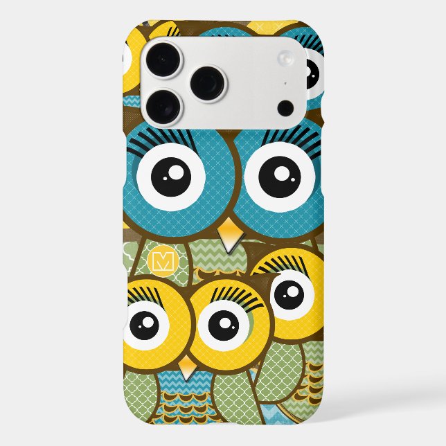 Personalised Cute Owl Art iphone 5 (Back)