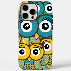 Personalised Cute Owl Art iphone 5 iPhone 16 Pro Max Case