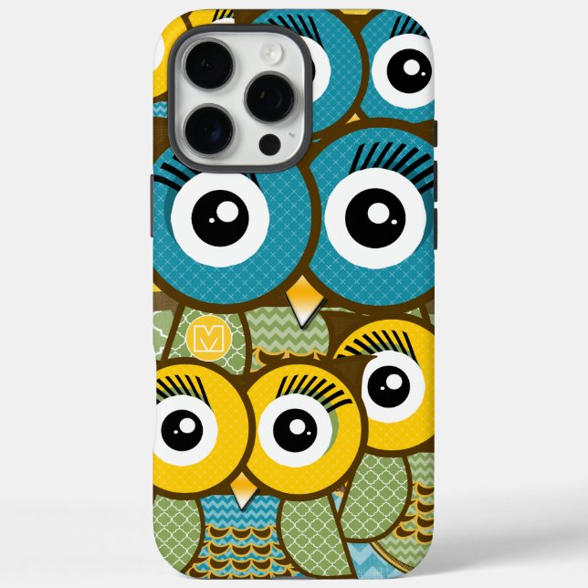Personalised Cute Owl Art iphone 5 Case-Mate iPhone Case (Back)