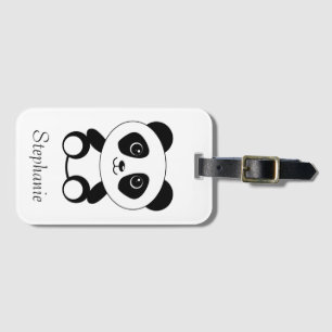 Personalised Cute Panda Bear Luggage Tag