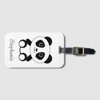 Personalised Cute Panda Bear Luggage Tag