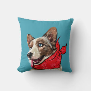 Personalised Cute Pembroke Welsh Corgi Cushion