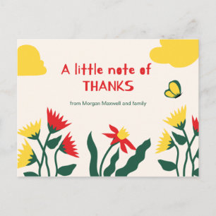 Personalised - Cute Personal Thank You Postcard