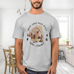 Personalised Cute Pet Photo Best Dog Dad Ever T-Shirt<br><div class="desc">Best Dog Dad Ever... Surprise your favourite Dog Dad this Father's Day with this super cute custom pet photo t-shirt. Customise this dog dad t-shirt with your dog's favourite photo, and name. This dog dad shirt is a must for dog lovers and dog dads. Great gift from the dog. COPYRIGHT...</div>