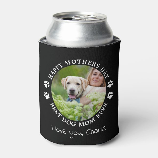 Personalised Cute Pet Photo Mothers Day Dog Mum Can Cooler (Can Front)