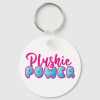 Personalised Cute Pink Blue Plushie Power Photo