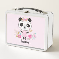 Personalised Cute Pink Panda