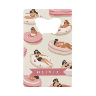 Personalised Cute Pink Pool Float Summer Aesthetic