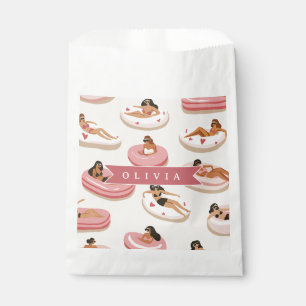 Personalised Cute Pink Pool Float Summer Aesthetic Favour Bags