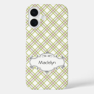 Personalised Cute Plaid Phone Case