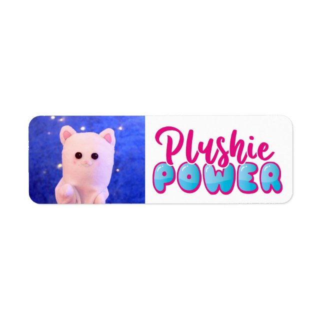 Personalised Cute Plushie Power Plushiemail (Front)