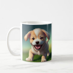 Personalised Cute Puppy Dog Coffee Mug