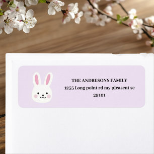 Personalised Cute Purple Bunny Easter 