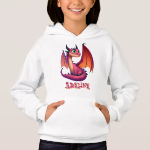 Personalised Cute purple/red cartoon dragon