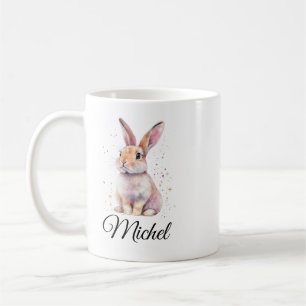 Personalised Cute Rabbit Bunny Coffee Mug