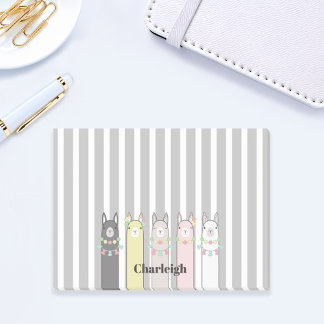 Personalised Cute Retro Colourful Llamas Post-it Notes
