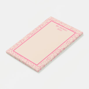 Personalised cute school essentials pattern post-it notes