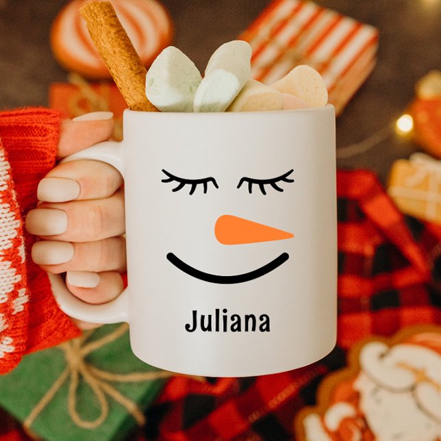 Personalised Cute Snowman Hot Cocoa Mug for Kids (Creator Uploaded)