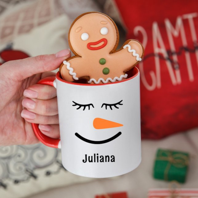 Personalised Cute Snowman Hot Cocoa Mug for Kids (Creator Uploaded)