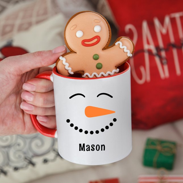 Personalised Cute Snowman Hot Cocoa Mug for Kids (Creator Uploaded)