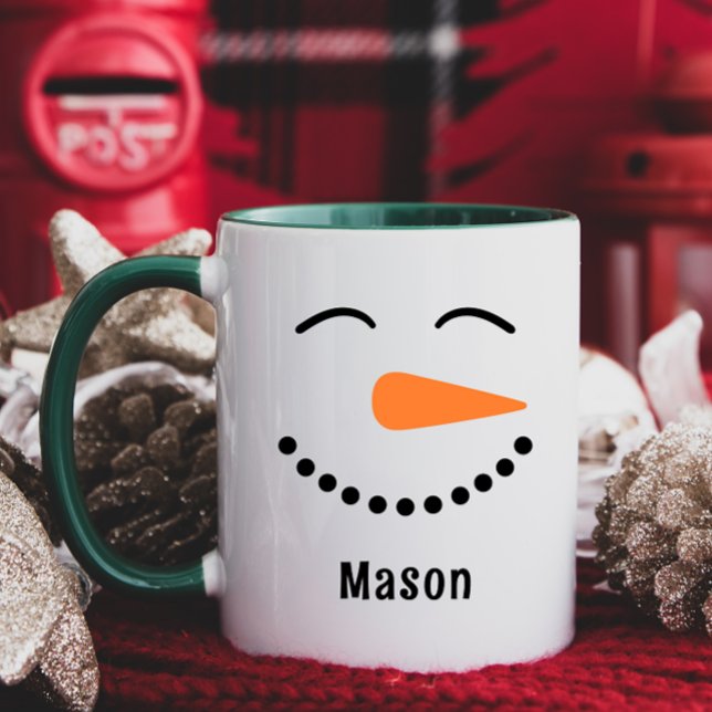 Personalised Cute Snowman Hot Cocoa Mug for Kids (Creator Uploaded)