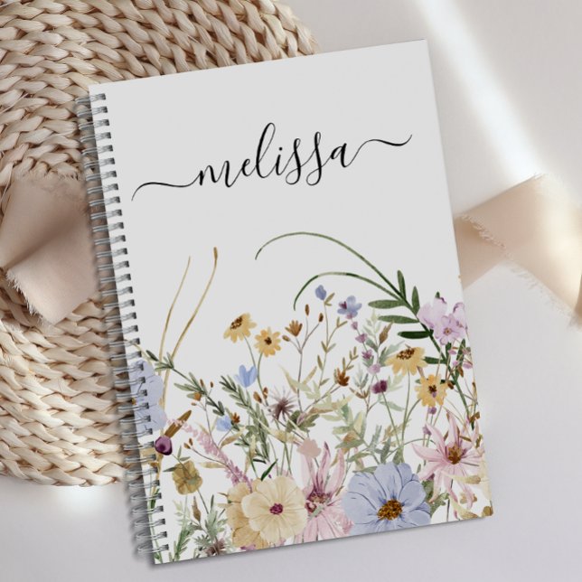 Personalised Cute Soft Spring Floral Journal  (Creator Uploaded)