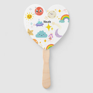 Personalised Cute Solar Sky Hand Fan
