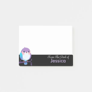 Personalised Cute Square with Acorn Post-it Notes