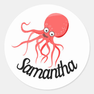 Personalised cute sticker/seal classic round sticker