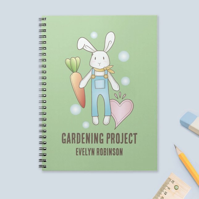 Personalised Cute Stuffed Animal Bunny Children's Notebook (Creator Uploaded)