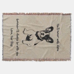 Personalised Cute Sweet Pet Dog Quotes Love Throw Blanket