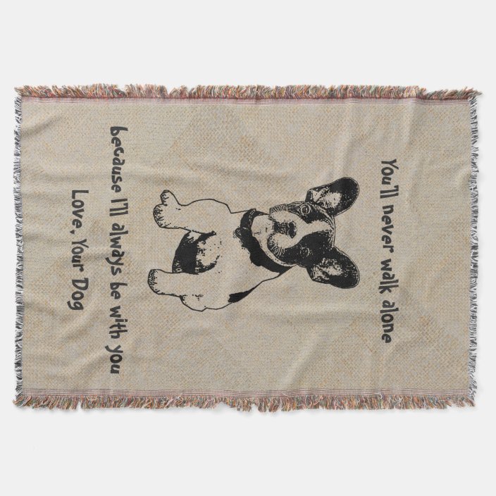 Personalised Cute Sweet Pet Dog Quotes Love Throw Blanket Zazzle.co.uk