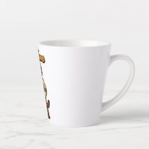 Personalised Cute Tabby Cat Mechanic Latte Mug