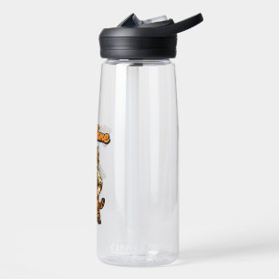 Personalised Cute Tabby Cat Mechanic Water Bottle