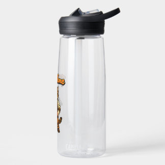 Personalised Cute Tabby Cat Mechanic Water Bottle