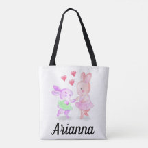 Personalised cute tote dance bag