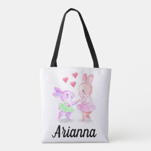 Personalised cute tote dance bag