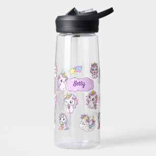 Personalised Cute Unicorn Water Bottle