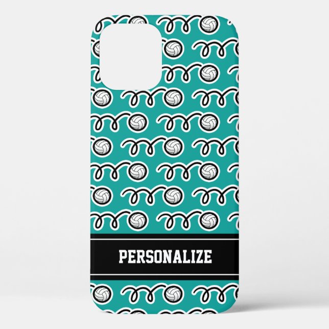 Personalised cute volleyball sports pattern girl's Case-Mate iPhone case (Back)