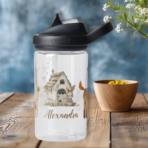 Personalised Cute Watercolor Farm Animals  Water Bottle
