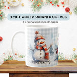 Personalised Cute Winter Snowmen Christmas Coffee Mug<br><div class="desc">Warm up your holiday season with our Personalised Cute Winter Snowmen Christmas Coffee Mug! This charming mug features an adorable winter scene with cheerful snowmen, cosy scarves, and festive hats, bringing a smile to your face with every sip. Perfect for enjoying hot cocoa, coffee, or tea during the chilly winter...</div>